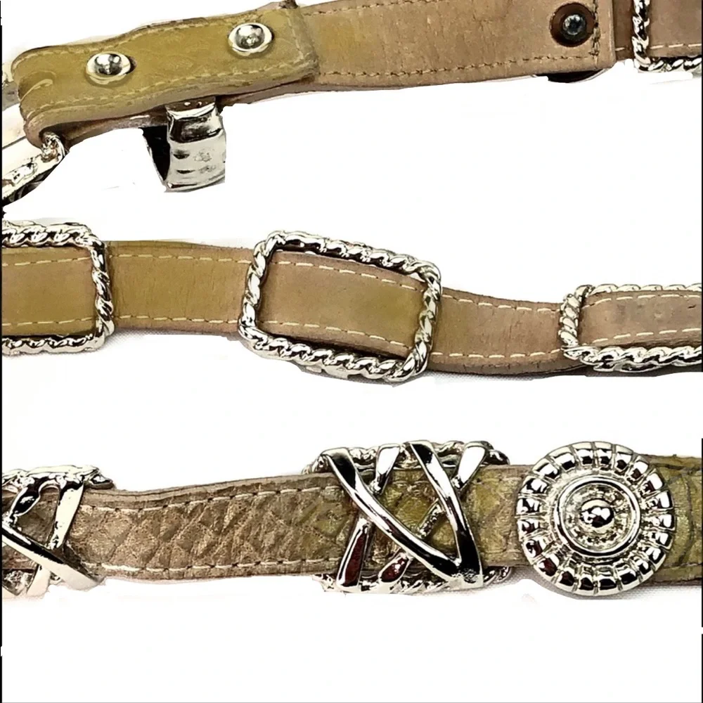 Leatherock Vintage Handcrafted Tan Leather Belt .75” x 30”